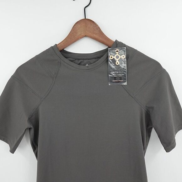 Tommie Copper Shoulder Support Shirt Mens Medium Gray Ergonomic Compression - Picture 2 of 16